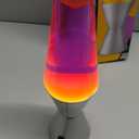 Lava Lite 21250400US2125 Lava The Original Silver Base Lamp with Yellow Wax in Purple Liquid, 14.5", Yellow/Purple