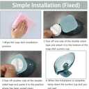 4 Pack Transparent Soap Dish Holder Bar Soap Holder Self Draining for Shower Leaf Shape Soap Holder Sponge Container with Enlarged Sucker Self-Draining to Keep Soap Dry (2Blue+ 2Grey)