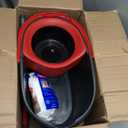 O-Cedar EasyWring Microfiber Spin Mop, Bucket Floor Cleaning System, Red, Gray, Standard