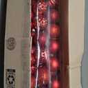 Amooca 45pc 2.36'' Christmas Ball Ornaments Xmas Tree Hanging Decoration for Festival Party Home Holiday Wedding Decors Shatterproof Plastic Balls Red & Wine