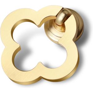 6 Pack Gold Cabinet Knobs Zinc Alloy Dresser Knobs Drawers Knobs 1.97 inch (50mm) Kitchen Cabinet Door Knobs