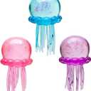 Jellyfish Squishy, Jellyfish Squeeze Slow Rise Sensory Water Animal Stress Ball Relief Fidget Toy for Kids & Adults Party Favors (3pcs)