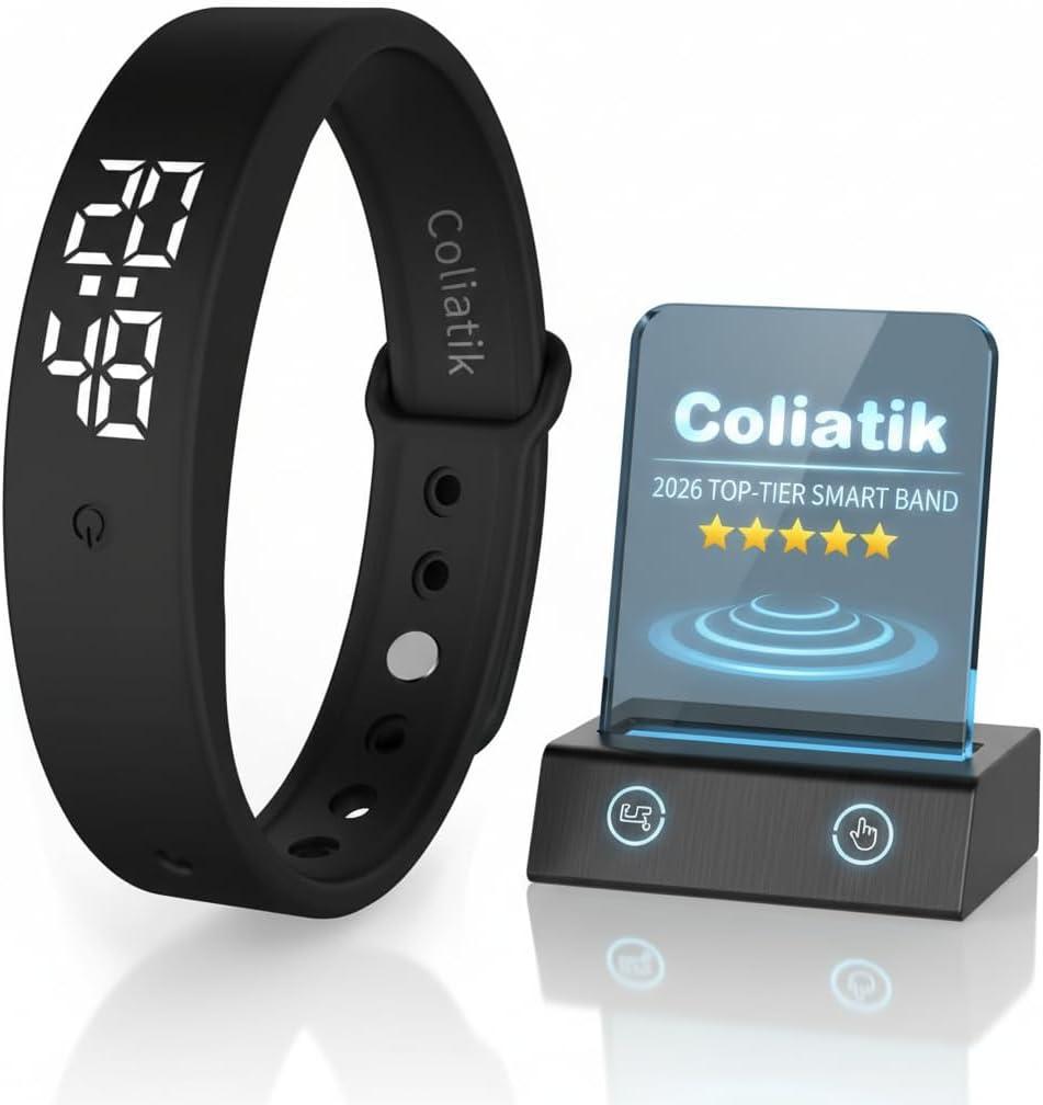 Vibrating Alarm Wristband Deaf People Watch Band Fit Sleeps Rise Silent Shock Clock Bracelet Bands for Heavy Sleepers Wearable Wrist Band That Won't Wake Partner Vibration Bed Shaker