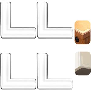 6 x 4pcs Corner Protectors, Corner Guards to Cover Sharp Furniture | Corner Guards Bumpers to Prevent Collision, Anti-Collision Pads, Suitable for Table, Cabinet, and Window Corner