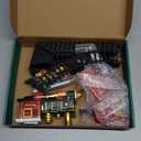 Train Set for Kids 3-5 4-7 4-8, Classic Christmas Electric Train Toys Set with Locomotive Engine, Lights & Sound, Tracks for Christmas Tree, Toy Train Set Gift for 3 4 5 6 Years Old Kids Boys Girls