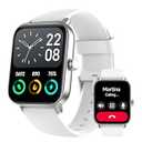 Fitpolo Smart Watch for Men Women, 1.8” Touchscreen, Bluetooth Call, Alexa Built-in, 24/ 7 Heart Rate, SpO2 Monitor, Step Counting, Sleep Tracking, IP68 Waterproof Fitness Tracker Watch for Android iPhone