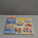 Melissa & Doug Vehicles Sound Puzzle  8-Piece Wooden Peg Puzzle with Light-Activated Sounds, Music Learning Toy for Toddlers and Preschoolers Ages 2+