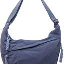 Nylon Crescent Crossbody Bag for Women Shoulder Tote Handbag Casual Sling Bag Dumpling Purse Bag for Outdoor Travel