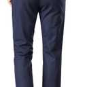 ESSYSHE Men’s Slim Fit Flat Front Dress Pants Wrinkle Free Khaki Casual Pants 8252Navy D32x32