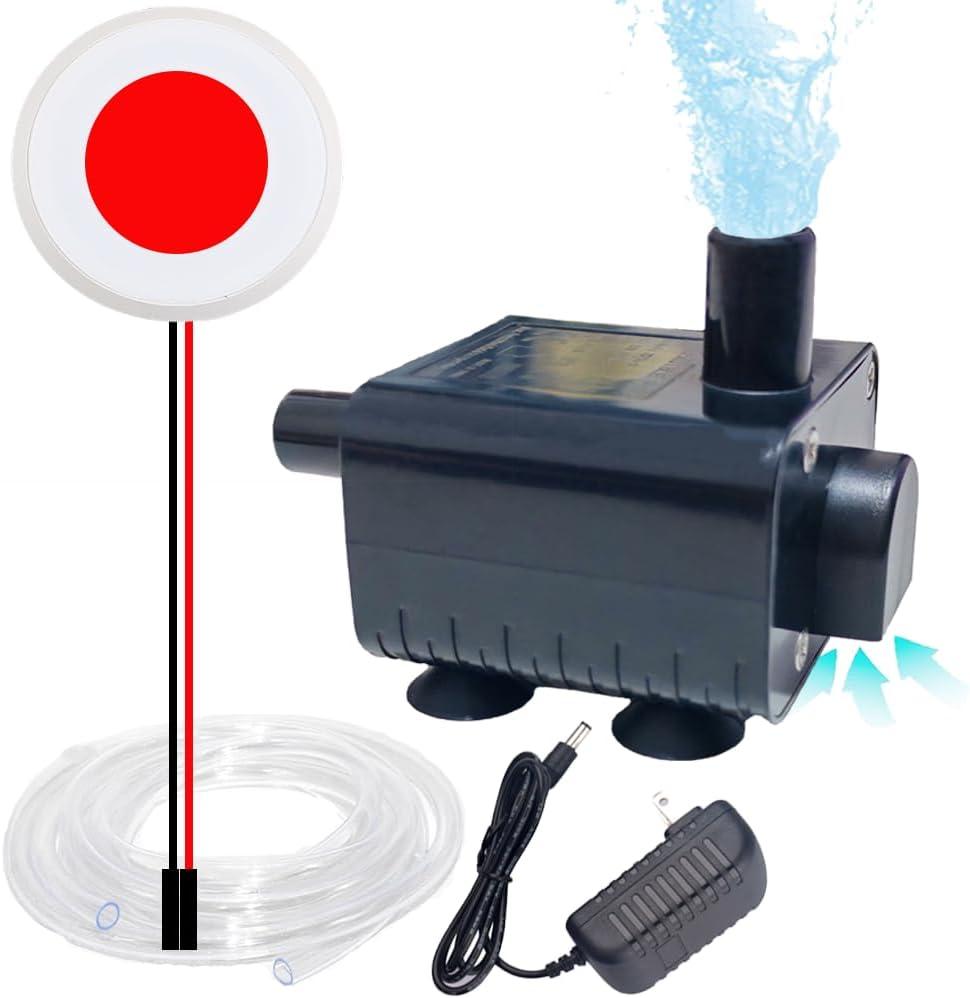 Upgraded Small Submersible Pump with Water Level Sensor, 6.5ft Lift, Condensate Pumps with Overflow Alarm, 12V Condensate Pump For HVAC/Dehumidifier/Ice Maker/Air Cooler/Air Conditioner, Auto Shut Off