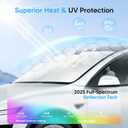KUST Windshield Sun Shade for Mazda CX-5 2017-2024 2025 2026 CX5 Accessories Window Shade Sun Visor Protector Blocks UV Rays Keep Car Cooler