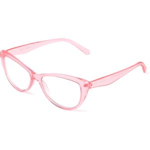 Betsey Johnson womens Yara Glasses Blue Light Glasses, Crystal Pink, 40mm US