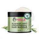 Mielle Organics Rosemary Mint Strengthening Hair Mask, Deep Conditioning Treatment Enriched with Biotin, Honey & Coconut Oil - Helps Encourage Longer, Healthier Strands, 12 Ounce