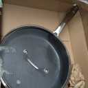 Blue Diamond Hybrid Nonstick Stainless Steel 4QT Saute Pan with Glass Lid, PFAS-Free Ceramic Diamond Bond, Deep Jumbo Skillet, Induction Ready, Dishwasher & Metal Utensil Safe, Stay-Cool Handle