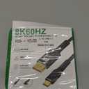 Herfair Displayport to USB C - Bidirectional USB C to DisplayPort 1.4 Cable Support 8K@60Hz Resolution Braided Thunderbolt 4 Compatible with MacBook Pro/Air, Galaxy S25, iPad Pro, XPS 17, 3FT