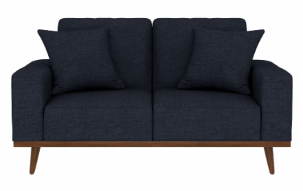 Emerald Home Furnishings Lakeview Presley Loveseat - Navy Blue