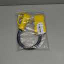 30 Amp to 20 Amp 110V RV Distribution Adapter, TT-30P to 4 X 5-20R/15R RV 4-Prong to Mutiple Household Outlet w/ 20amp Circuit Breaker, RV Generator Distribution Cord Electrical Outlet 1.8FT