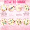 Knitgrip 10 Pcs Mother's Day Crafts DIY Kit Family Pressed Flower Handprint Frames Kits Bulk Dried Flower Frame Ink Pads Nana Mom Grandma Birthday Gifts from Son for Father's Day Gifts
