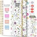Planner 2026-2027, Weekly and Monthly Academic Planner, Jul 2026 - Jul 2027, 8.5"x11" Large Hardcover Daily Planner Calendar with Tabs for Women, Year Planning Agenda for Teacher and Student (Flowers-1)
