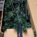 7 ft. Pre-Lit PVC Hinged Artificial Christmas Tree with 300 LED Lights