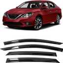 MIALUTY® Window Visors Rain Guards for Nissan Sentra 2013-2019, Out-Channel Vent Visors Heat Insulation Sun Shade Accessories for Cars