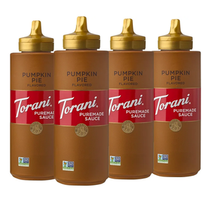 Torani Puremade Sauce, Pumpkin Pie, 16.5 Ounces (Pack of 4), BB: 15 -MAY- 2026
