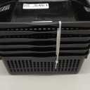 Hommp 6-Pack Plastic Paper Storage Baskets Trays, Black A4 Storage Basket (13.7" x 9.6" x 3.5")