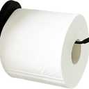 Magnetic Black Toilet Paper Holder,Tissue Holder Paper Roll, Toilet Roll Holder, Strong Magnets Mount - No Drilling or Nailing or glueing Needed