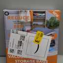 6 Large Vacuum Storage Bags,Plastic Packaging Bags,Space Saver Sealer Compression Bags for Blankets, Comforters, Pillows, Clothes Storage