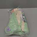 3 Pack Girls Long Sleeve Shirts Kids Slim Fit Crew Neck Tops Ruched Soft Basic Undershirts Layering Tees 5-14 Years (11-12 Years, Cream, Light Grass Green, Taro Purple)