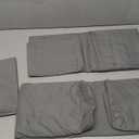 Amazon Basics Lightweight Super Soft, Wrinkle-Free Luxury Microfiber 4 Piece Bed Sheet Set with 14-Inch Deep Pockets, Full, Dark Gray, Solid