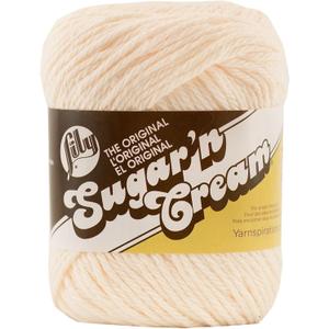 Sugar'n Cream Yarn Solids-Soft Ecru