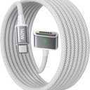 LISEN USB-C to Magnetic 3 Cable (6.6FT) for M4 MacBook Air Pro Charger, 140W Magnetic Safe 3 Cable for MacBook Air (15''/13'' M4 2025, M3 2024, M2 2023, M2 2022), Pro (16"/14" 2024/2023/2021)