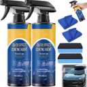 2PCS Car Coating Spray, Quick Effect Coating Agent, Quick-Advanced Car Acting Coating Agent Spray, Waterless Wash Polish, Paint Protection and Glass Cleaner