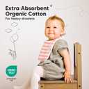 8-Pack Organic Baby Bibs for Boys, Girls - Soft Cotton Drooling and Teething Bibs for Baby Girl & Boy, Extra Absorbent, Easy To Clean & Put On for Toddler, Newborn, Infant 0-24 Months (Sweet Charm)