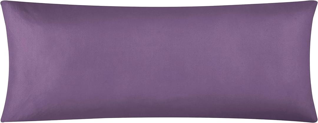 Evolive Ultra Soft Microfiber Body Pillow Cover/Pillowcases 21"x54" with Hidden Zipper Closure (21"x54" Body Pillow Cover, Lavender)