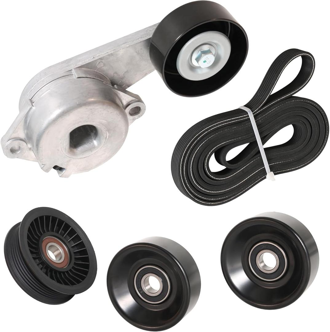 90K-38274B Drive Belt Tensioner Kit Fit for Ford Expedition F-150 F-350 2007-2008, for F-250 2007, Fit for Lincoln Navigator 2007-2009, Fit for Lincoln Mark LT 2008, OE# 38274 1L2Z6B209AA 89263
