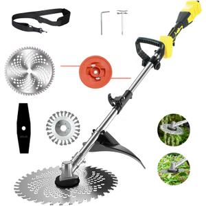 Cordless Weed Trimmer for Dewalt Max Battery,150cm/59in Brushless Electric Weed Wacker for Lawn, Yard, Garden, (Tool only)