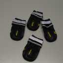 QUMY Dog Shoes for Large Dogs, Medium Dog Boots & Paw Protectors for Winter Snowy Day, Summer Hot Pavement, Water-Resistant in Rainy Weather, Outdoor Walking, Indoor Hardfloors Skid-Resistant Sole (Size 8: 3.0''x3.3"(W*L) (Pack of 4))