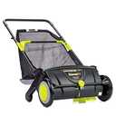 Earthwise LSW70021 21-Inch Width Leaf & Grass Push Lawn Sweeper, Black