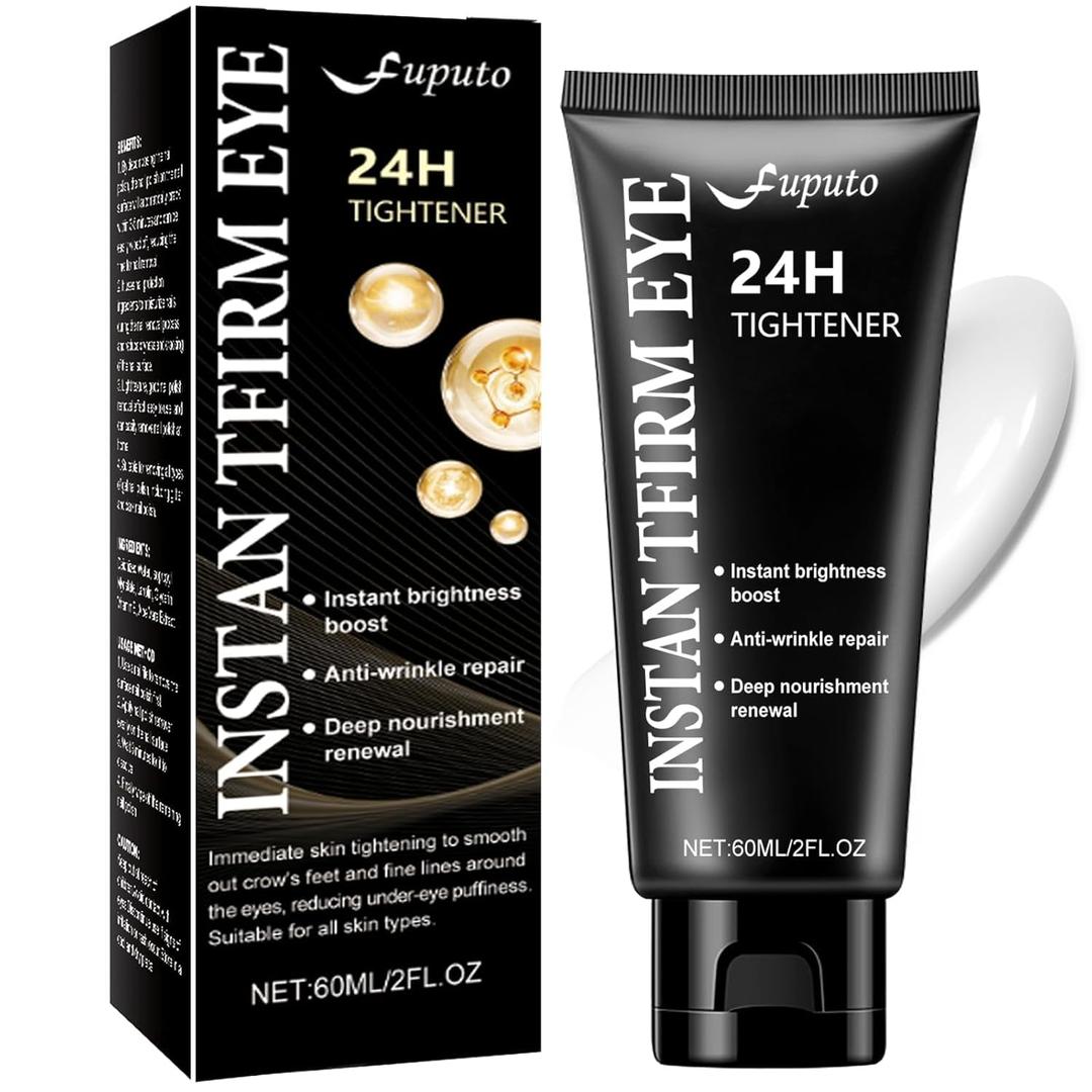 Retinol Under Eye Cream – 60 ML Temporary Instant Eye Tightener Cream, Targets Eye Bags, Puffiness & Lines - Anti-Aging & Firming, Deep Hydration & Moisture Lock (1- Pack) -2 fl. oZ