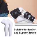 Sosation 8 Pcs Knee Brace Undersleeve Knee Sleeve for Under Brace Closed Patella Compression Breathable Leg Sleeves for Men Women Thigh Shin Support for Sports Protector(Large)