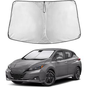 EcoNour Windshield Sunshade Compatible for Nissan Leaf 2018-2023 2024 2025 | Sun Visor for Front Windshield & Window Sun Shade Cover, UV Heat Blocker & Protector, Car Accessories