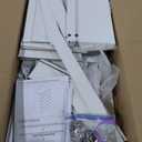 White 5 Drawer Dresser for Bedroom, 15" D x 23.7" W x 40.4" H in Simply Modern Chest of Drawers, Wood Storage Dresser with Deep Drawers for Living Room Hallway Entryway, White