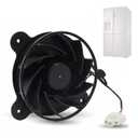 Replace New Upgraded 12035GE-12M-YT Refrigerator Cooling Fan Motor, Fit for Samsung Haier Midea Meiling Refrigerator, 3-Wire Variable Frequency Refrigerator Evaporator Fan, DC 12V 0.26A 100x100mm