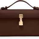 Clutch Purses for Women - Small Purse Top Handle - Evening Bag - Adjustable Crossbody Handbag - Trendy PU Leather