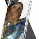Compatible with iPhone 7/8 Plus Case Monkeys Pure Clear Sipping TPU Caprisun Funny Cute Accessories Charm (Mint)