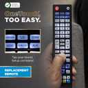 UltraPro Backlit OneTouch Universal Remote Control, Replacement TV Remote for Samsung, LG TV Remote, Vizio, Sony, Roku and More, Easiest Setup Ever U.S. Based Support 80830