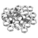 PATIKIL M12 x 1.0 Steel Hex Nuts, 30 Pack Metric Thread Zinc Plated Finished Hardware Nuts Screw Bolt Fasteners 7mm Height