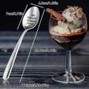 2 x Christmas Gifts for Dad,Ice Cream Shovel Spoon for Men Stocking Stuffers Gift,Clear Engraved Inscription THE BEST DAD'S ICE CREAM SHOVEL Funny Gift for Dads Fathers Day Birthday from Daughter Son